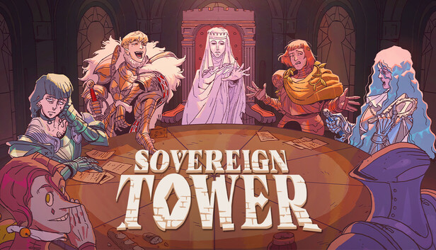 Sovereign Tower knights gathered around the round table
